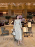 Women Lacey Flower Long Dress